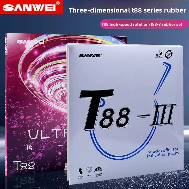 Table Tennis Kit - Sanwei T88 ULTRA-Spin T88-3 Kit double