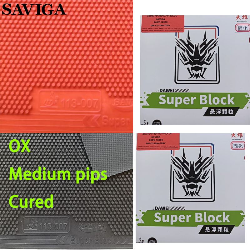 Table Tennis Rubber Anti Spin - SAVIGA OX Caoutchouc de tennis de