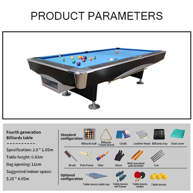 Table de billard moderne 9 pie - Table Tennis Balls avis et prix