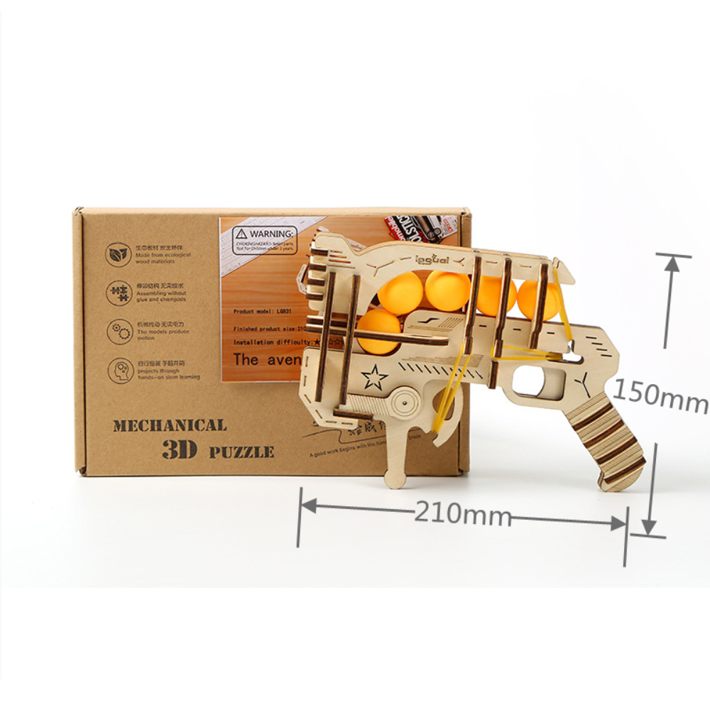 Pistolet à élastiques en bois  - Table Tennis Balls avis et prix