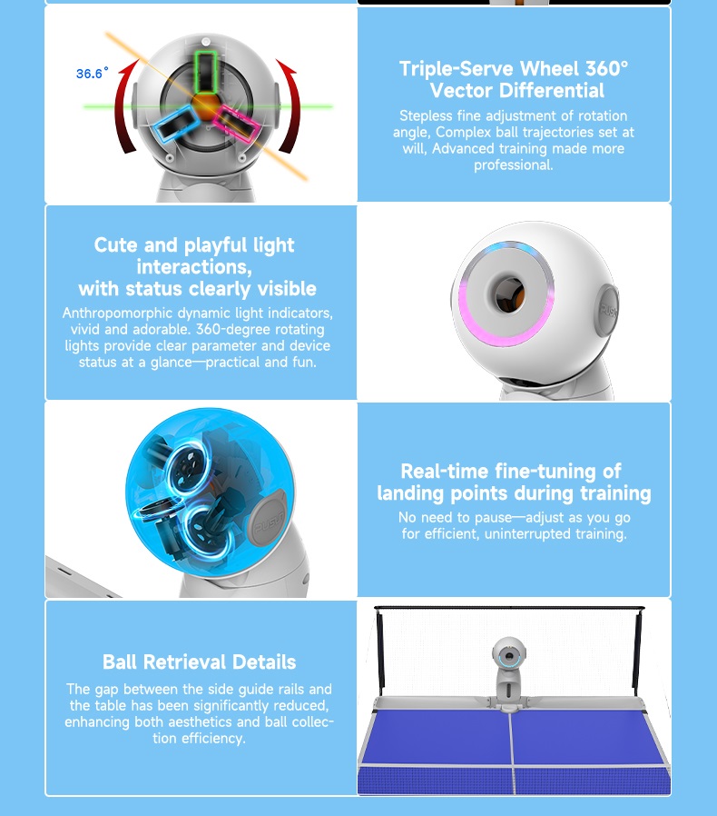 Robot de tennis de table élect - Robot Ball Machine avis et prix